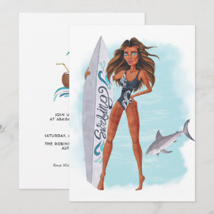 Invitation de fête d'anniversaire de vacances de p