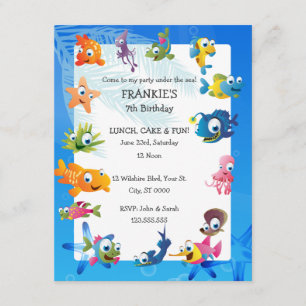 Invitation de fête d'anniversaire des enfants de