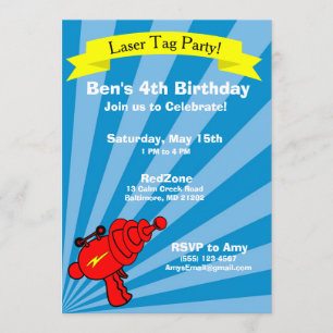 Invitation de fête d'anniversaire d'étiquette de