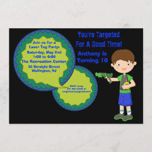 Invitation de fête d'anniversaire d'étiquette de