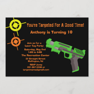 Invitation de fête d'anniversaire d'étiquette de