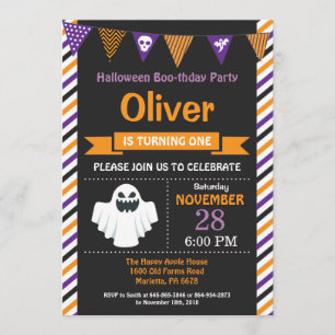 Invitation de fête d'anniversaire d'Halloween