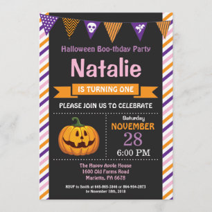 Invitation de fête d'anniversaire d'Halloween