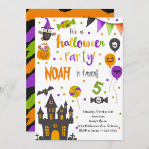 Invitation de fête d'anniversaire d'Halloween