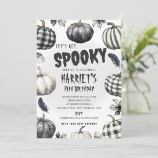 Invitation de fête d'anniversaire d'Halloween Citr
