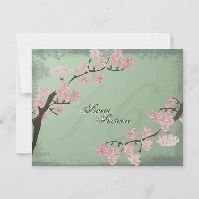 Invitation de fête d'anniversaire du bonbon 16 à (Devant)