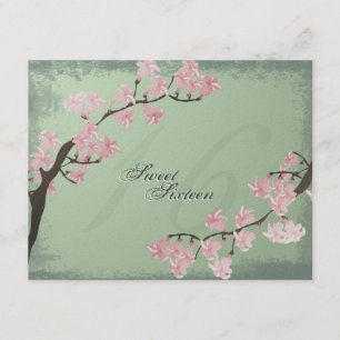 Invitation de fête d'anniversaire du bonbon 16 à