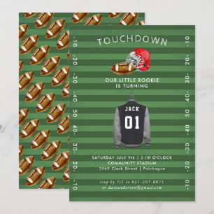 Invitation de fête d'anniversaire du football