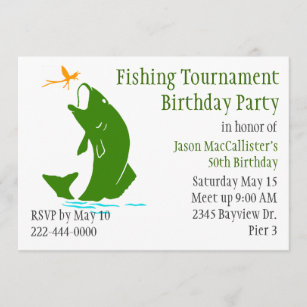 Invitations Faire Part Cartes Anniversaire Pecheur Zazzle Fr