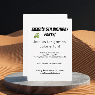 Invitation de fête d'anniversaire en ligne Perso