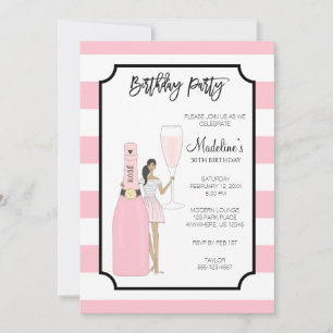 Invitation de fête d'anniversaire - Fashion Girl R