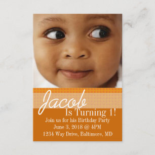 Invitation de fête d'anniversaire Jour B ou