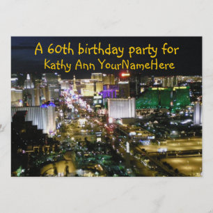 Invitation de fête d'anniversaire Las Vegas Nevada