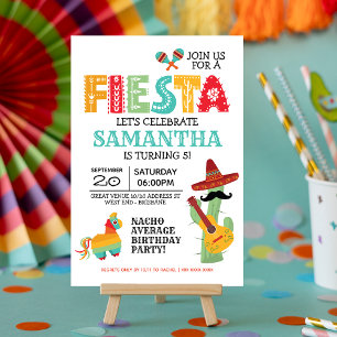 Invitation de fête d'anniversaire mexicaine