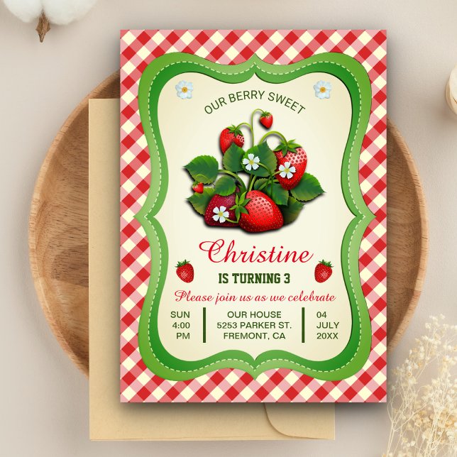Invitation de fête d'anniversaire mignonne à la fr (Créateur téléchargé)