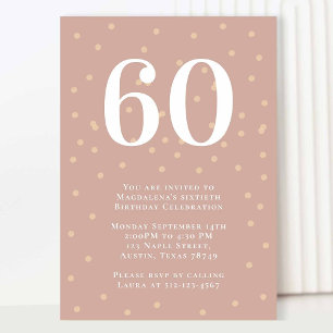 Invitation de fête d'anniversaire minimaliste de j
