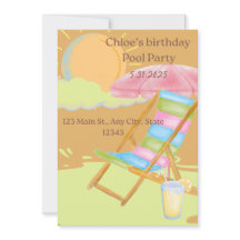 Invitation de fête d'anniversaire personnalisée