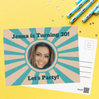 Invitation de fête d'anniversaire personnalisée av