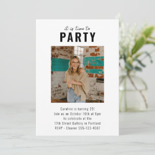 Invitation de fête d'anniversaire personnalisée si