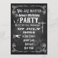 Invitation de fête d'anniversaire personnalisée St