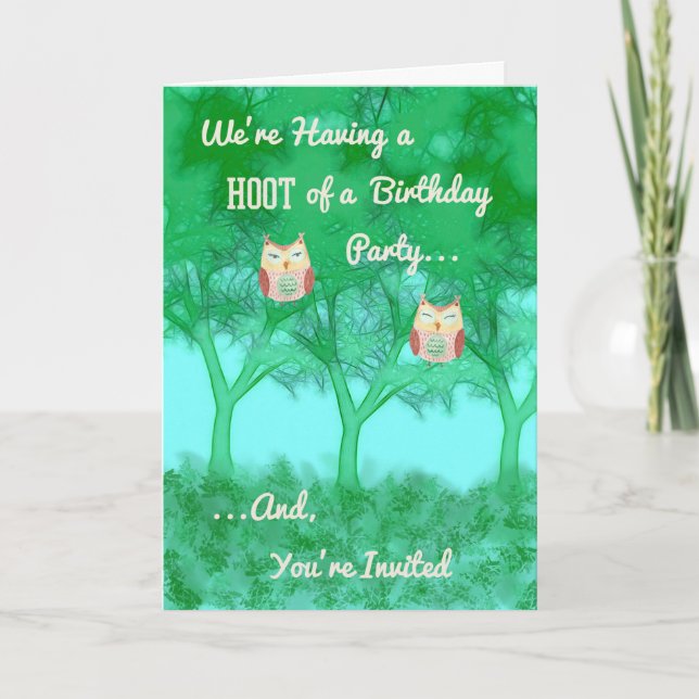 Invitation de fête d'anniversaire pour garçon ou f (Devant)