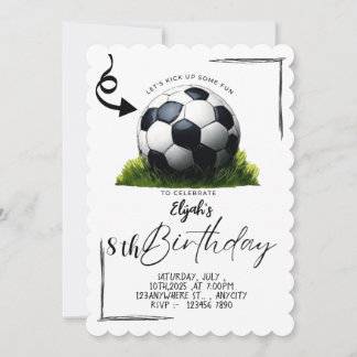 Invitation de fête d'anniversaire pour garçons