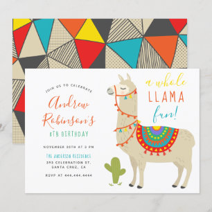 Invitation de fête d'anniversaire pour toute la Ll