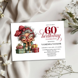Invitation de fête d'anniversaire soixante ans drô