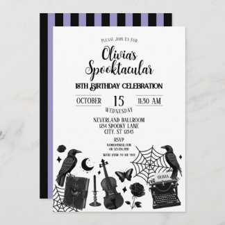 Invitation de fête d'anniversaire Spooktacular