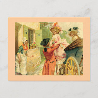 Invitation de fête de cartes de style vintage du 1