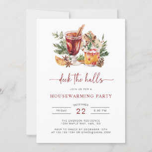 Invitation de fête de cocktail de Noël