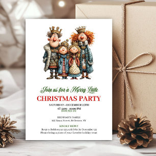 Invitation de fête de famille à l'aquarelle fantai