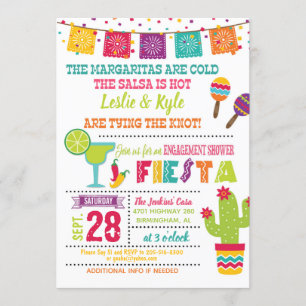 Invitation de Fête de Fiançailles - Blanc