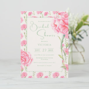 Invitation de Fête de Fiançailles Florale à l'Oeil