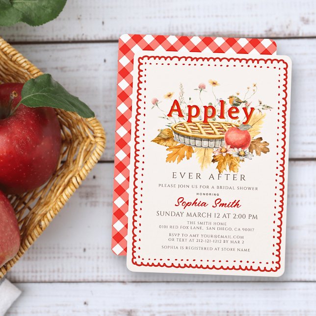 Invitation de Fête de Fiançailles Tarte aux Pommes (Créateur téléchargé)