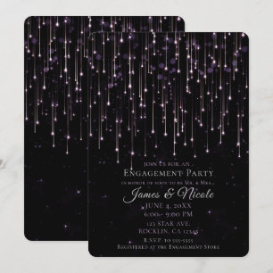 Invitation de Fête de Fiançailles Violette aux Éto