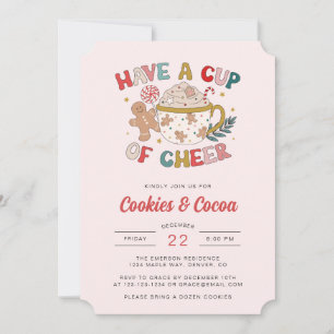 Invitation de fête de fin d'année mignonne
