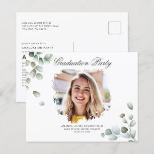 Invitation de fête de fin d'études 2024 Eucalyptus