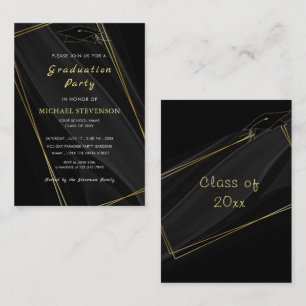 Invitation de fête de fin d'études avec conception