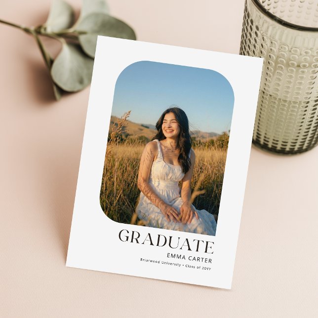 Invitation de fête de fin d'études avec photo mode (Créateur téléchargé)