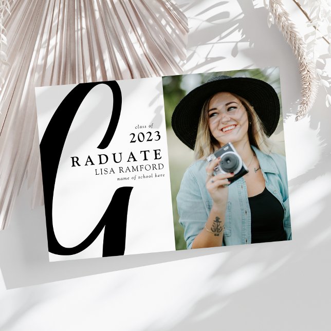 Invitation de fête de fin d'études avec script min (Créateur téléchargé)