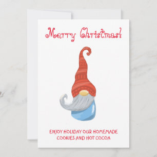 Invitation de fête de gnome drôle – Mignon et fant