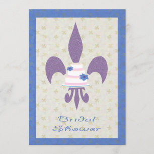 Invitation de Fête de la mariée de gâteau de