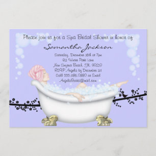 Invitation de Fête de la mariée de jeune mariée de