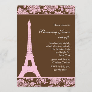 Invitation de Fête de la mariée de Paris et de