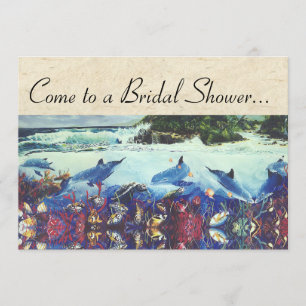 Invitation de Fête de la mariée de poissons de