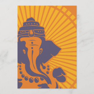 Invitation de Fête de la mariée de seigneur Ganesh