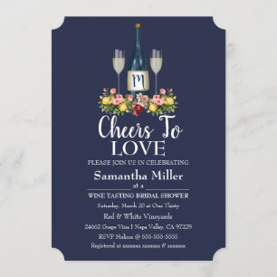 Invitation de Fête de la mariée d'établissement