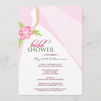 Invitation de Fête de la mariée du mariage Dress_2