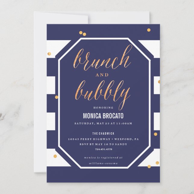 INVITATION de FÊTE DE LA MARIÉE - fleur d'anémone (Devant)